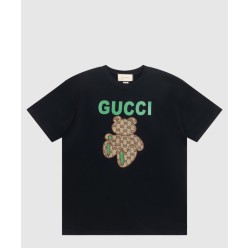 프린트 면 티셔츠