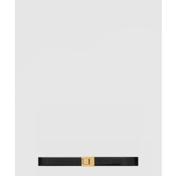 부드러운 가죽 소재의 생 로랑 스퀘어 버클 벨트 733514