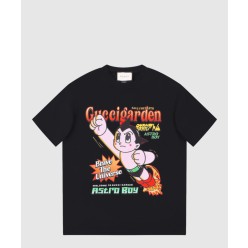 프린트 면 티셔츠