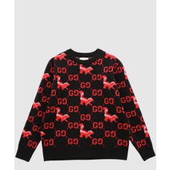 프린트 니트 톱