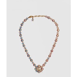 크리스털 꽃 목걸이 753805