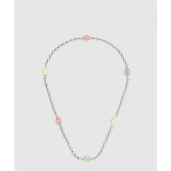 인터로킹 G 볼 체인 목걸이 753448