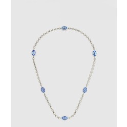 인터로킹 G 볼 체인 목걸이 753448