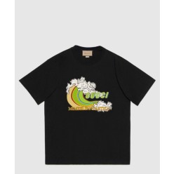 프린트 니트 톱