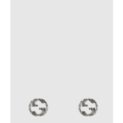 실버 인터로킹 G 귀걸이 457109