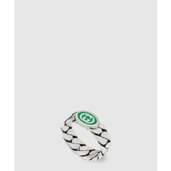 구찌 인터로킹 에나멜 반지 701612