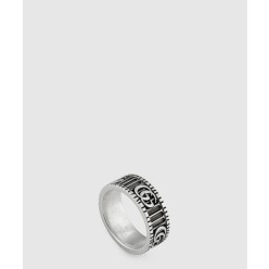 더블 G 디테일의 실버 반지 551899