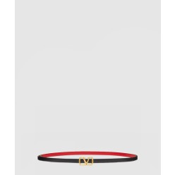 브이로그 시그니처 유광 송아지 가죽 양면 벨트