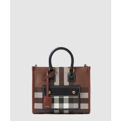 미니  체크 토트백 80696611