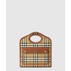 체크 레더 미니 포켓백 80661661