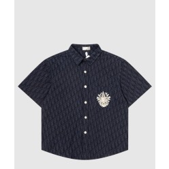 로고 프린트 셔츠 톱