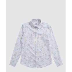 프린트 셔츠 톱