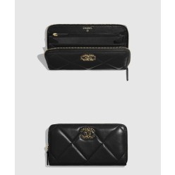 샤넬 19 롱 지퍼 지갑 AP0946