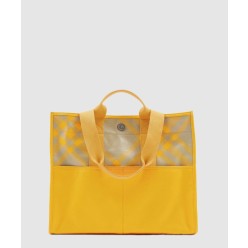 체크 코튼 토트백 80751361