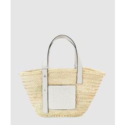 바스켓 백 - 라피아 & 카프스킨