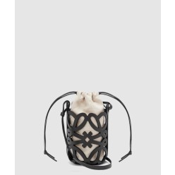 아나그램 컷아웃 포켓 - 클래식 카프스킨 & 캔버스