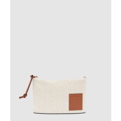 오블롱 파우치 - 애너그램 자카드 & 카프스킨