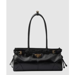 미디엄 가죽 핸드백 1BA426