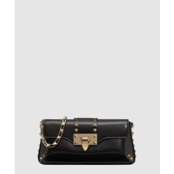 락스터드 가죽 핸드백