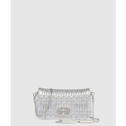 미우 크리스털 나파 가죽 및 크리스털 미니백 5BP079