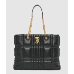 미디움 퀼팅 램스킨 롤라 쇼퍼 숄더백