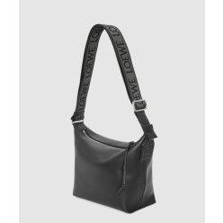 스몰 큐비 크로스 백 - 유연한 스무스 카프스킨 & 자카드