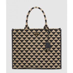 자카드 패브릭 토트백 1BA356