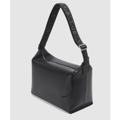 큐비 크로스 백 - 유연한 스무스 카프스킨 & 자카드