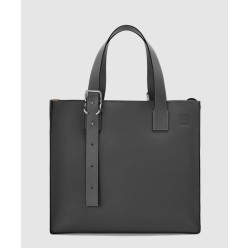 버클 지퍼 토트 백 - 소프트 그레인 카프스킨