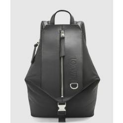 스몰 컨버터블 백팩 - 나일론 & 카프스킨