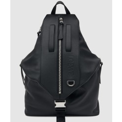 스몰 컨버터블 백팩 - 나일론 & 카프스킨