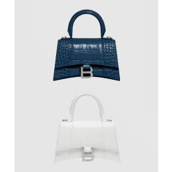 아워글래스 XS 크로커다일 엠보싱 핸드백592833