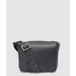 XS 밀리터리 메신저 백 - 유연한 스무스 카프스킨 & 자카드