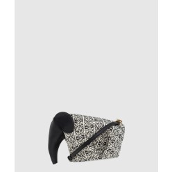 코끼리 엘리펀트 백 - 카프스킨 & 애너그램 자카드