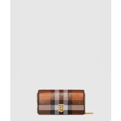 니트 체크 레더 스몰 롤라백 80508761