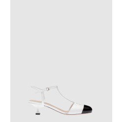 투톤 가죽 펌프스 5I769D