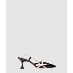 페이턴트 가죽 통 샌들 5I445D