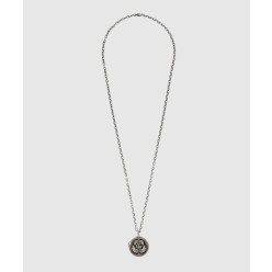 더블 G 펜던트 디테일의 실버 목걸이 577330