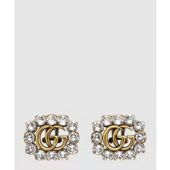 크리스탈 더블 G 귀걸이 645684