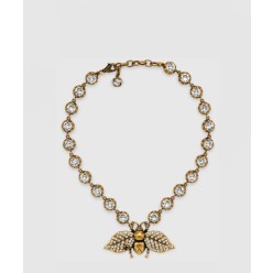 크리스탈 비 목걸이 629989