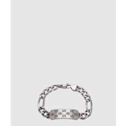 벌 GG 인그레이빙 체인 실버 팔찌 728264