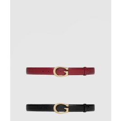 G 버클 레더 벨트 655566