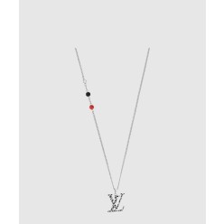 LV x YK LV 인피니티 도트 펜던트 실버 M01089