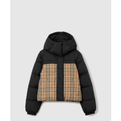 로고 쇼트 패딩