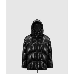 로고 쇼트 패딩