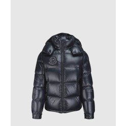 로고 쇼트 패딩