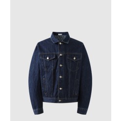 로고 쇼트 데님 재킷