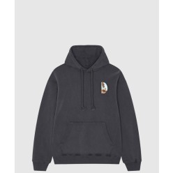 로고 후드 긴팔