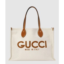 프린트 미디엄 토트백 772176