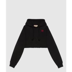 로고 후드 긴팔